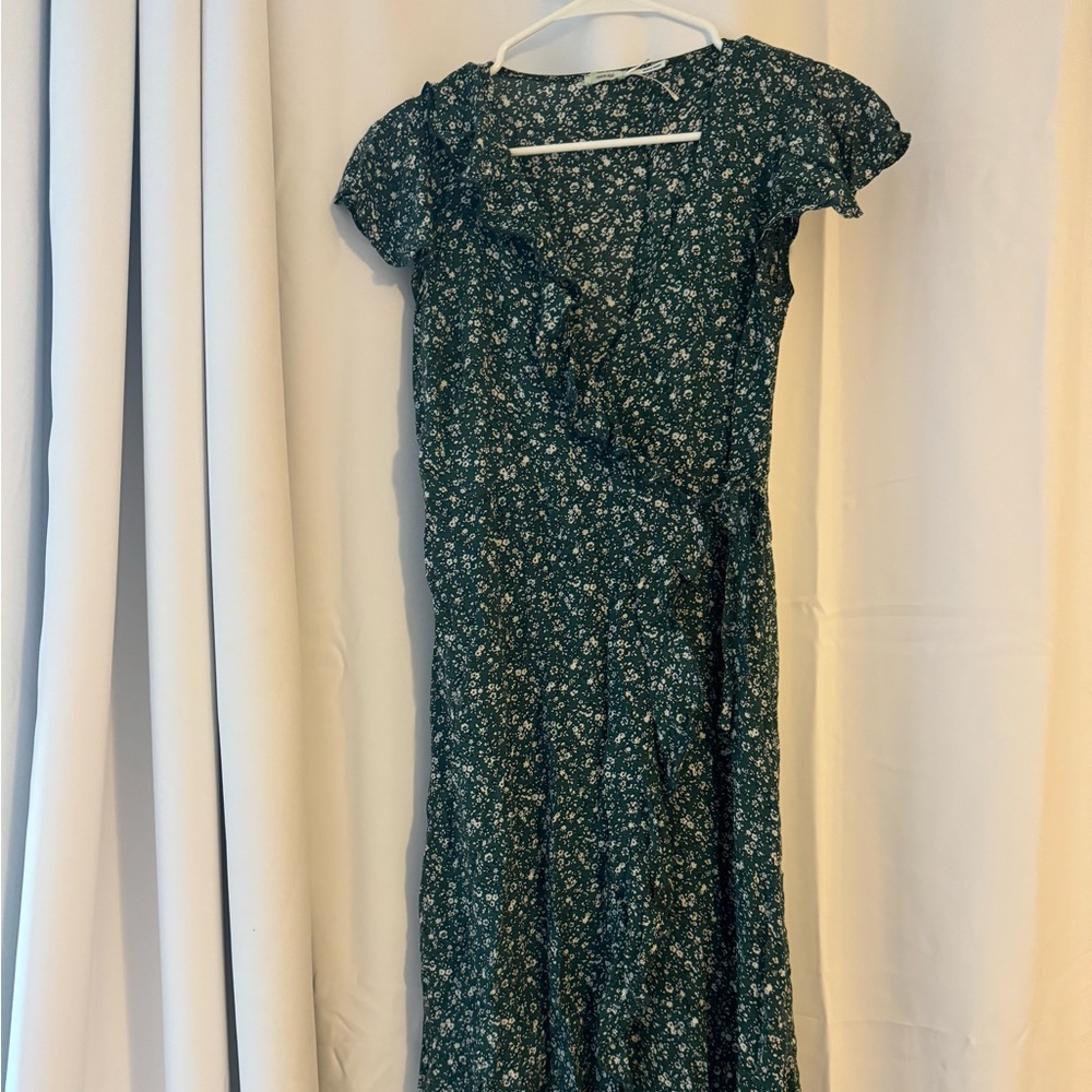 Floral wrap dress